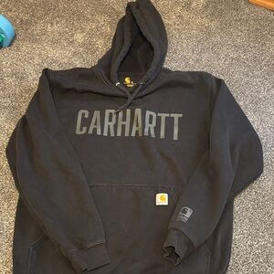 Carhartt Men’s Black Crewneck Logo Hoodie